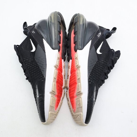 Nike Air Max 270 Men's Size 11.5 Black White Athletic Running Walking Sneakers - Picture 8 of 9